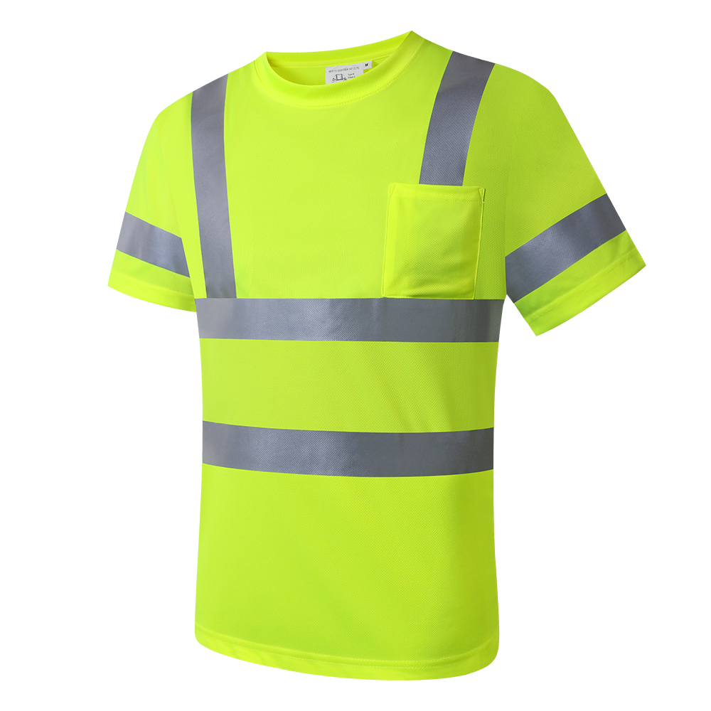Summer Hi Vis Clothing - Hohe Sichtbarkeit Shirts Sicherheit Kurzarm Größe