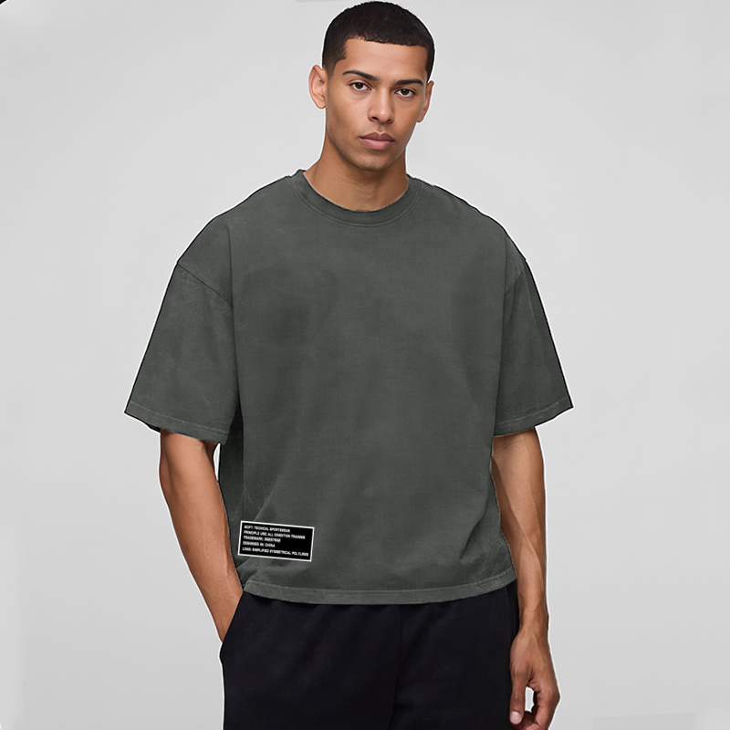 Summer Clothing Drop - Übergroße Boxy Fit Drop Shoulders Lauf-T-Shirts