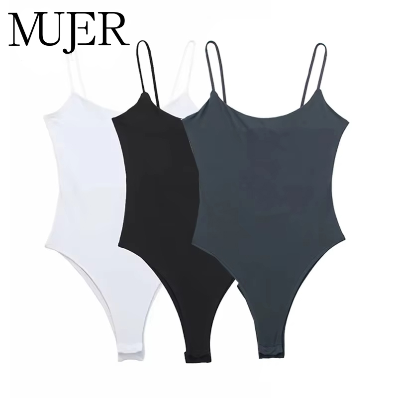 Summer Clothing Zara - MUJER Weiß Schwarz Körper Frau Ärmellose