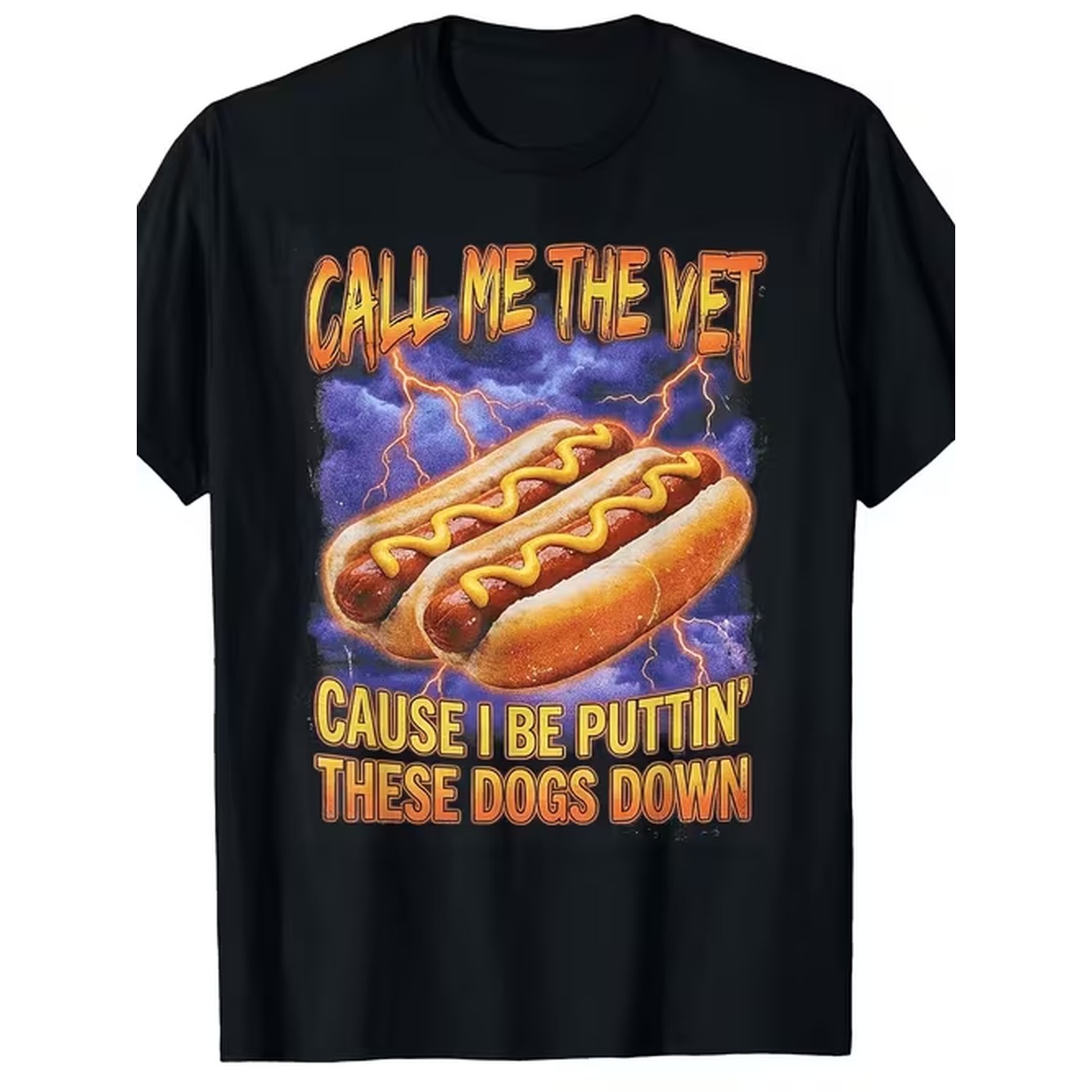 Summer Clothing Italy - Übergröße: Lustiges Hot-Dog-T-Shirt für Tierärzte, Übergrößen-Sommerkleidung