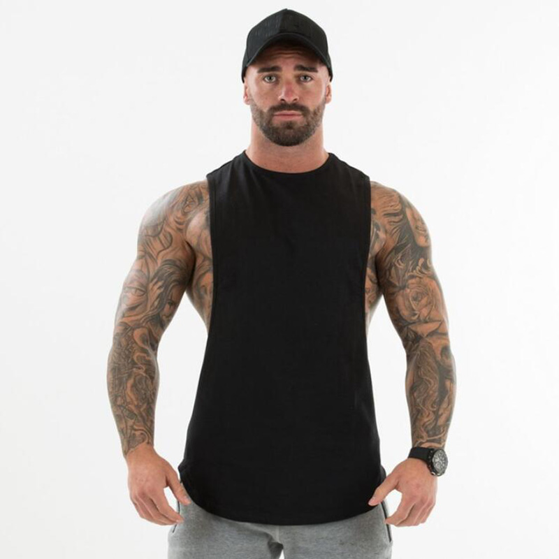 Summer Clothing Drop - Plain Bodybuilding Kleidung Fitness Herren Fließen