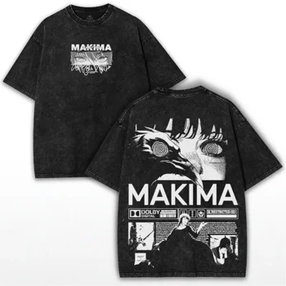 Summer Clothing Italy - Chainsaw Man Makima Manga T-Shirt für