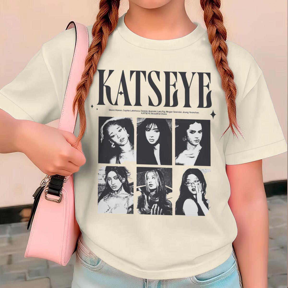 Summer Clothing Newborn - KATSEYE Print Sommer-Tops für Mädchen, Y2K-Vintage-Stil,