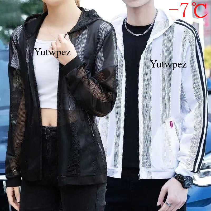 Summer Clothing Plus - Herren-Sonnenschutzkleidung aus Eisseide, Sommerjacke, leicht, atmungsaktiv,