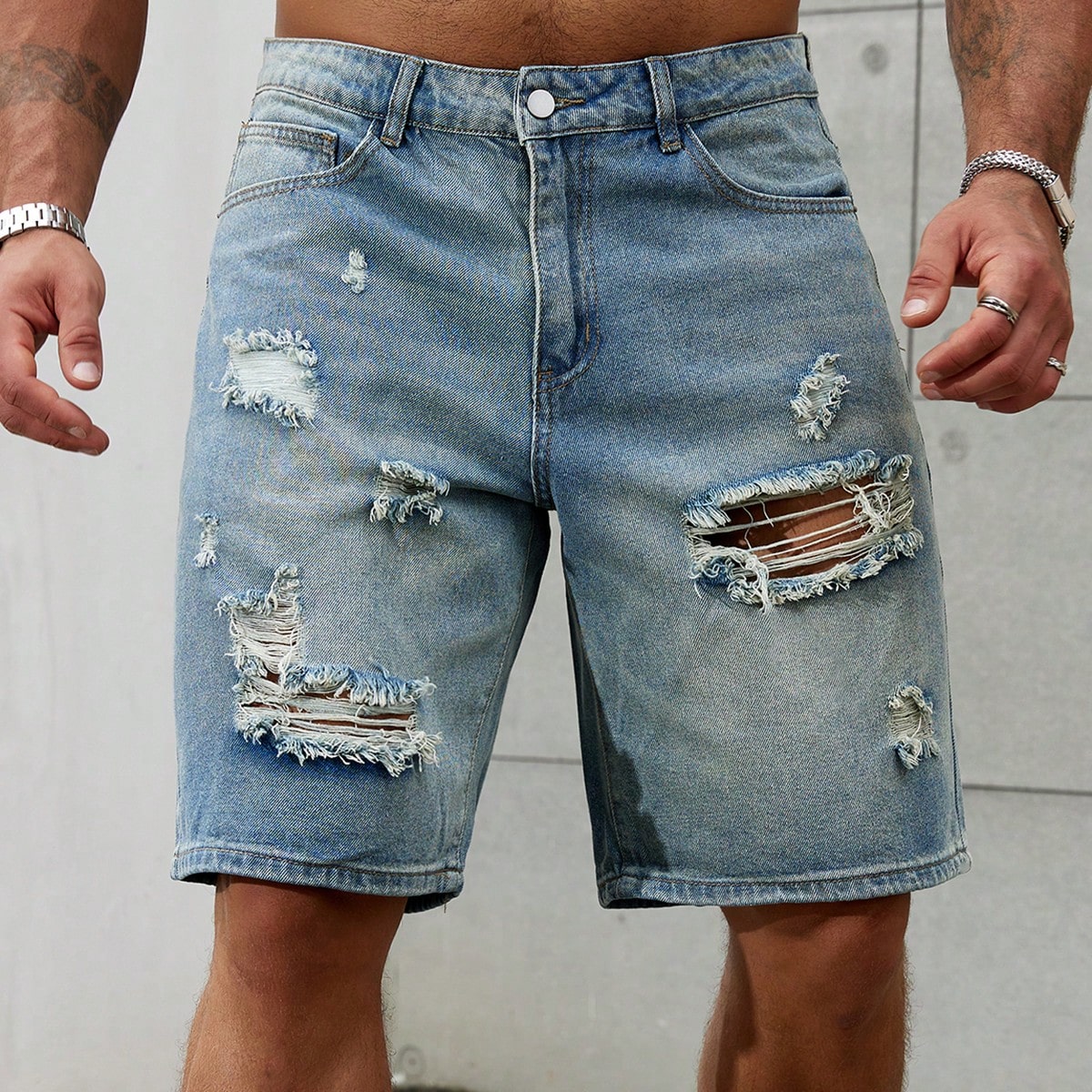 Summer Clothing Brands - New Fashion Herren zerrissen kurze Jeans