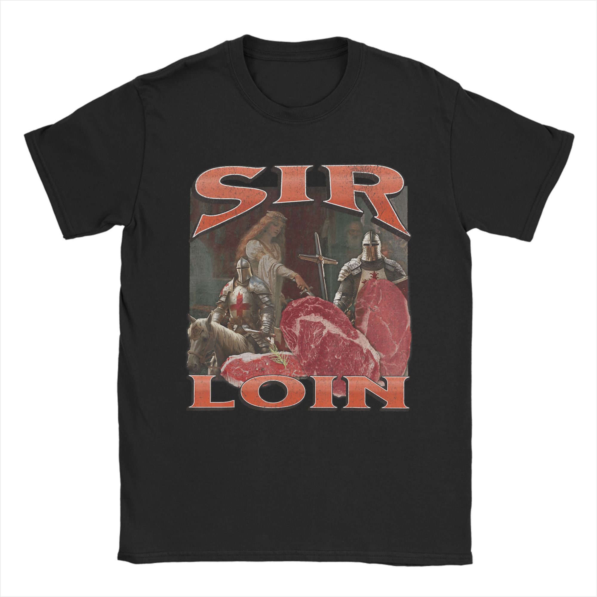 Summer Knights Clothing - Herren-T-Shirts mit Sir Loin Offensive Knight