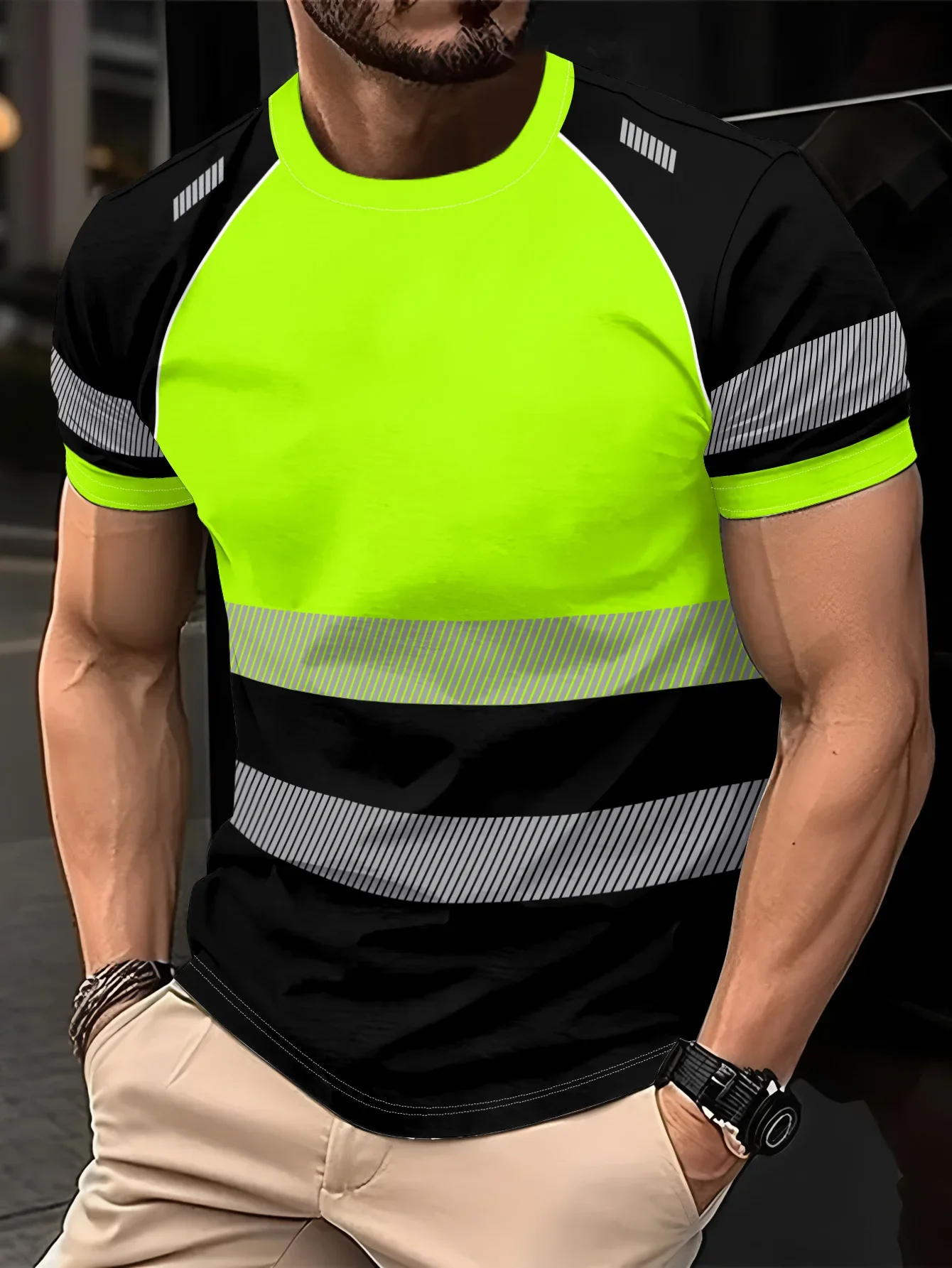 Summer Hi Vis Clothing - Hohe Sichtbarkeit Sicherheit Arbeits Shirts Männer