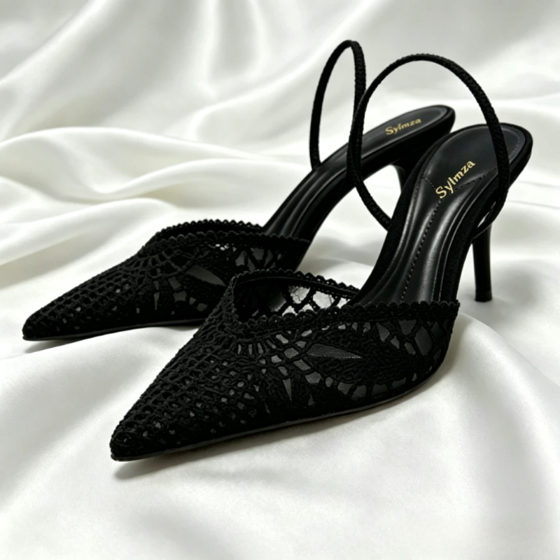 Summer Holiday Clothing Women - Novely Hohlgeflochtene Absatzschuhe für Damen Sexy