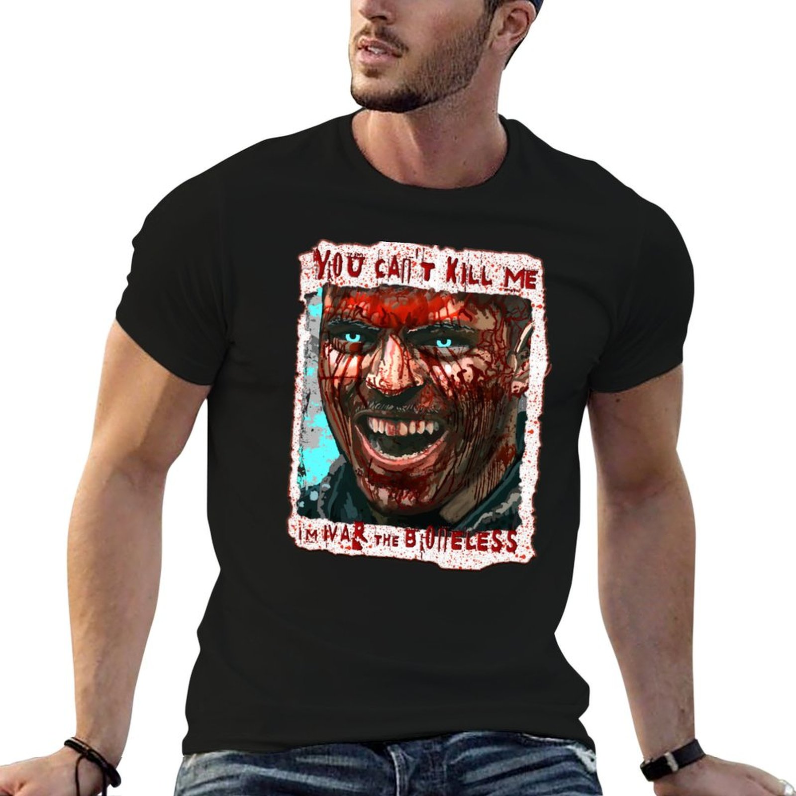 Summer Viking Clothing - Ivar der Knochenlose, Wikingerkönig, Gemälde-T-Shirt, Herren-T-Shirt,