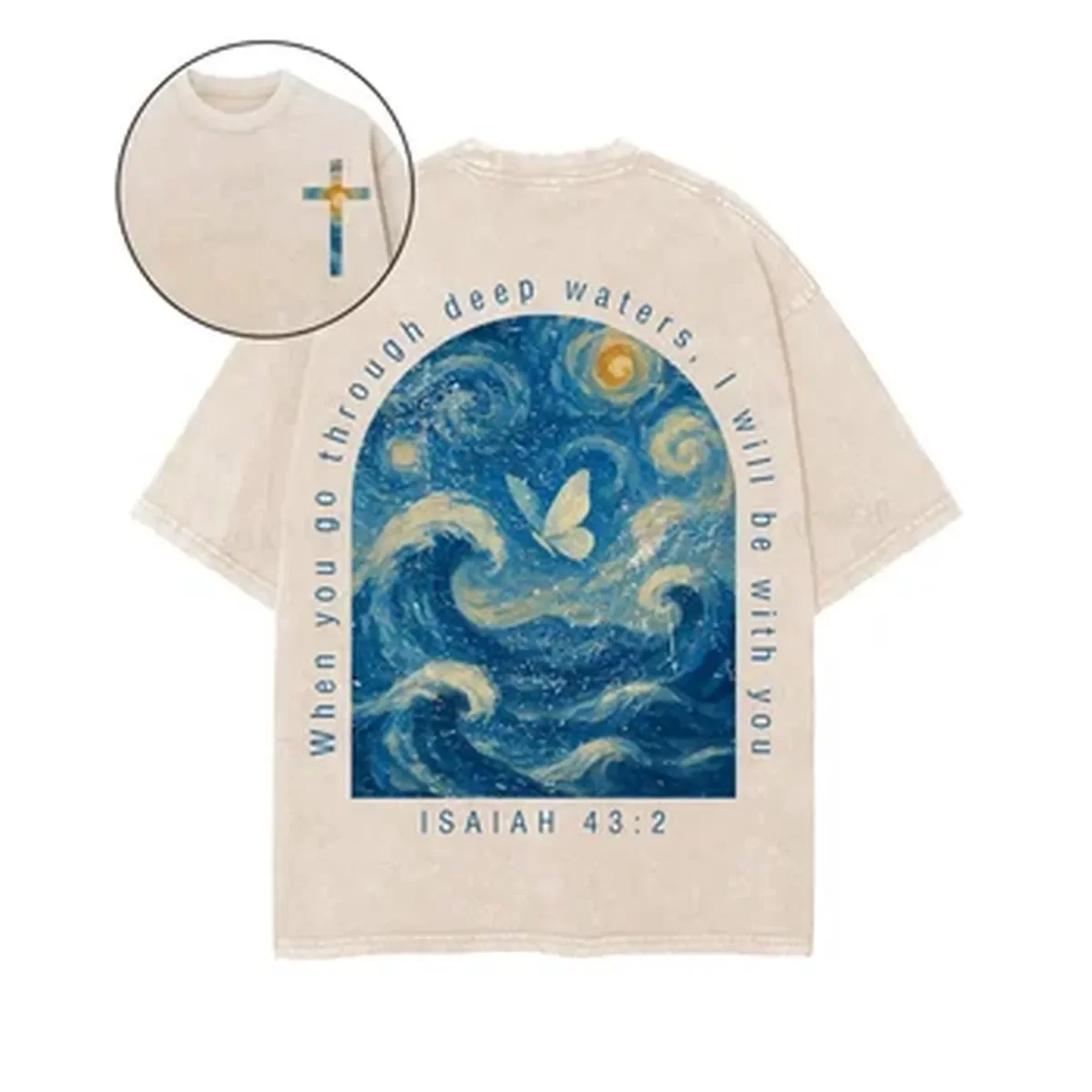Summer Clothing Italy - Schmetterlings-Kunst Bedrucktes T-Shirt für Männer und