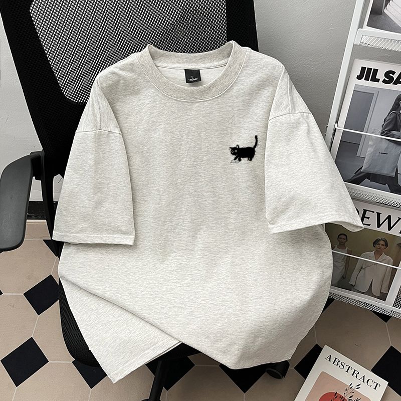 Summer Clothing Brands - Lockeres Baumwoll-T-Shirt mit kurzen Ärmeln, Unisex,
