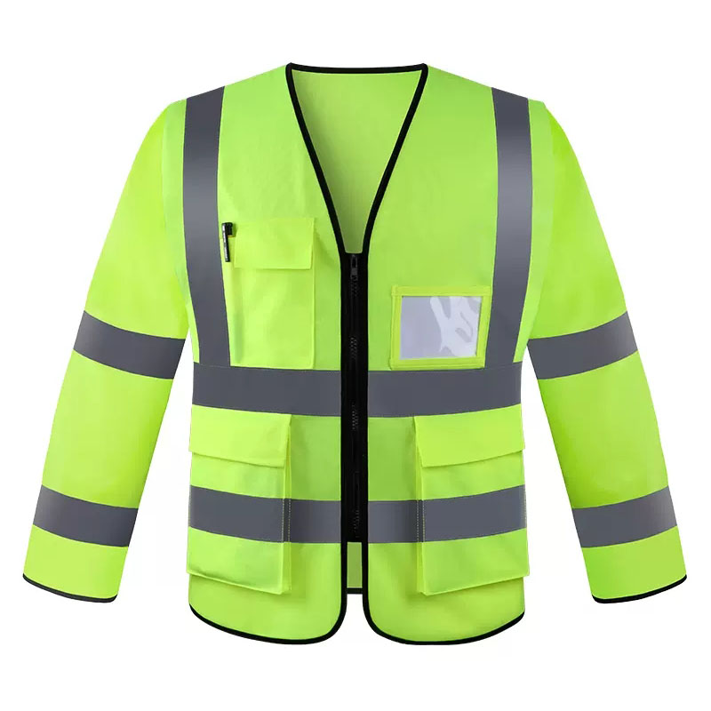 Summer Hi Vis Clothing - Reflektierende Kleidung, langärmelige Sicherheitskleidung, Arbeitskleidung, Sonnenschutzkleidung