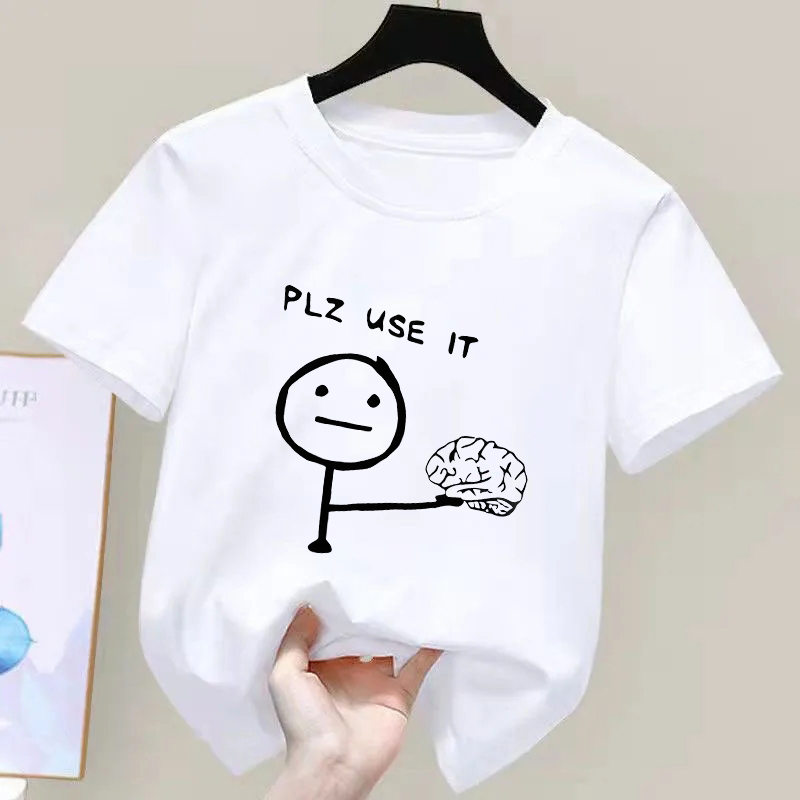 Summer Clothing Drop - Lustiges T-Shirt mit Humorvollem 'PLZ USE