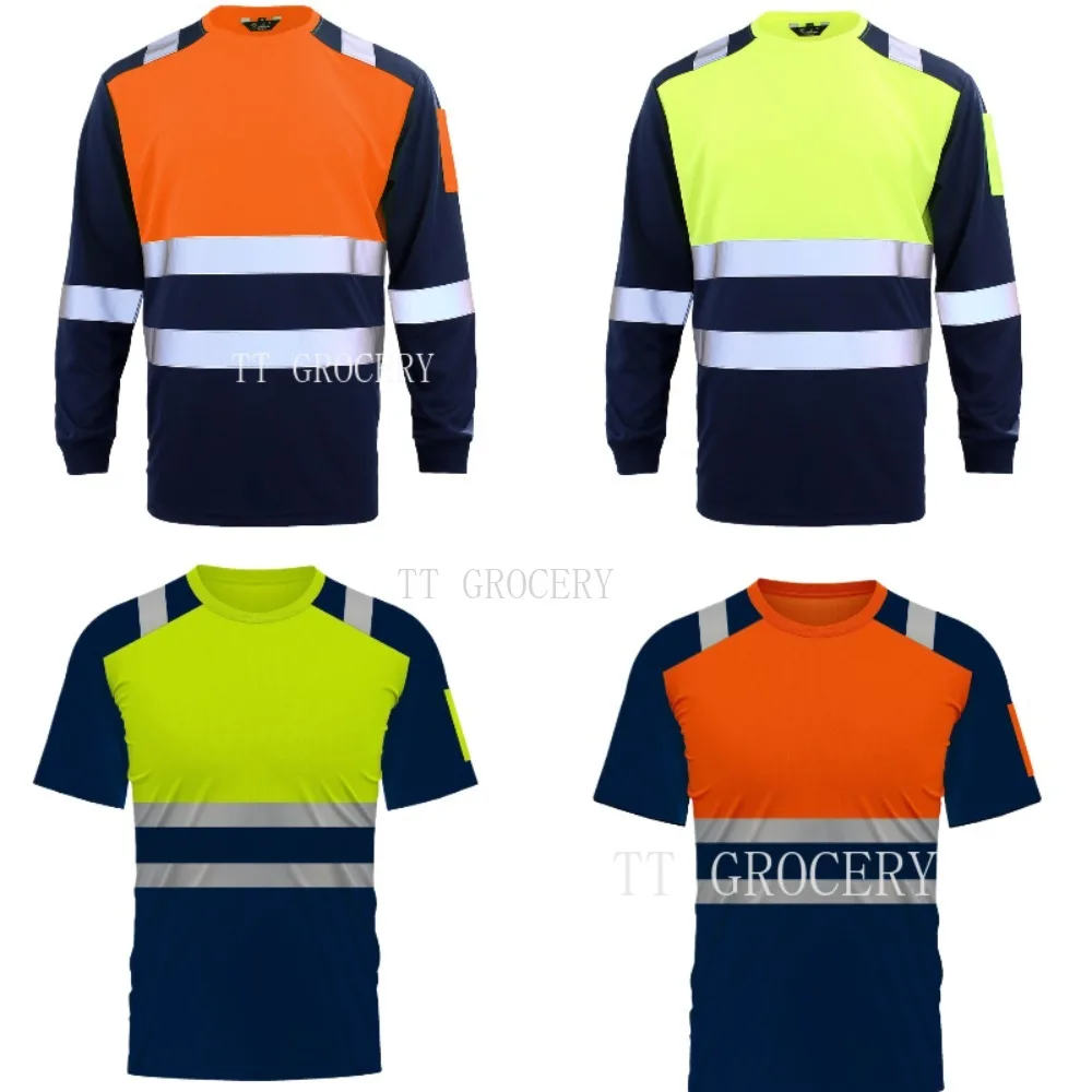 Summer Hi Vis Clothing - Sicherheits-Arbeitsshirts mit hoher Sichtbarkeit, Sommer, atmungsaktives