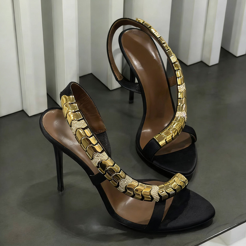 Luxuriöse Glitzer-Sandalen mit – Summer Holiday Clothing Women Bewertung und Preis