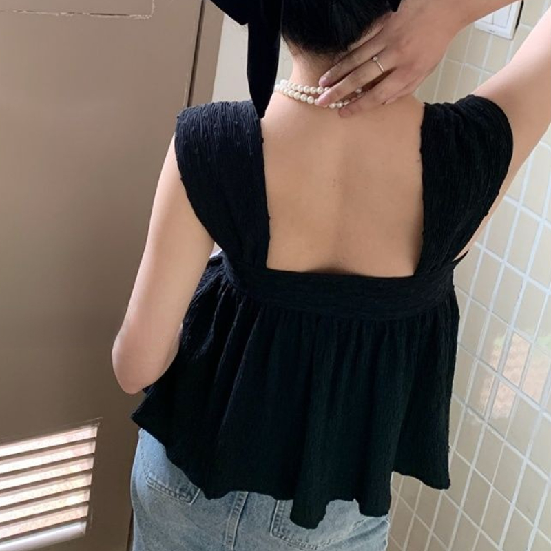 Ärmellose Blusen für Damen, rü – Crop Blouse Linen Bewertung und Preis