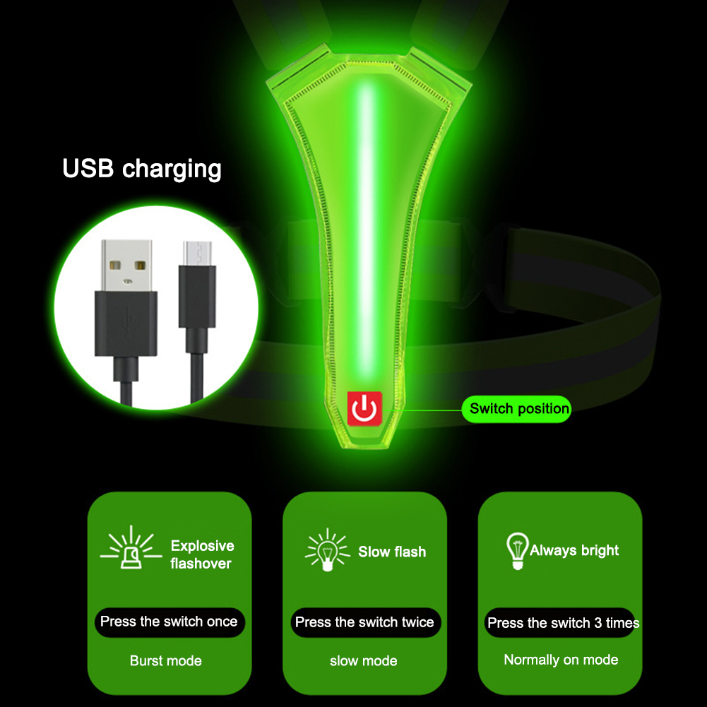 LED-Lauf weste USB wiederauf l – Summer Nights Clothing Bewertung und Preis