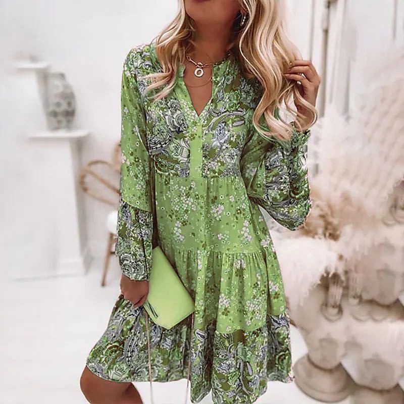 Casual Floral Print Kleider Fü – Summer Clothing Zara Bewertung und Preis