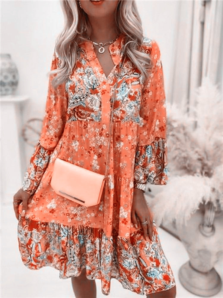 Casual Floral Print Kleider Fü – Summer Clothing Zara Bewertung und Preis
