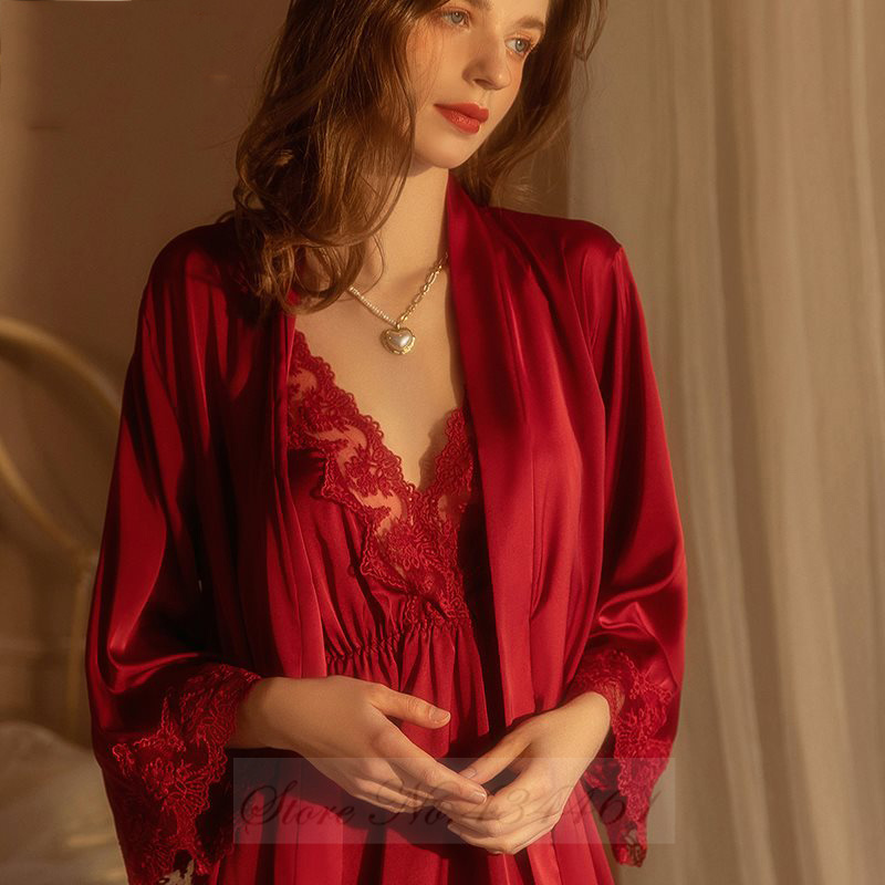 Burgunder 2 Stück Robe Set Nac – Summer Nights Clothing Bewertung und Preis