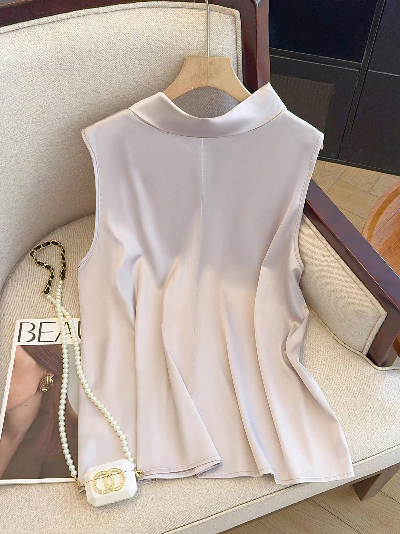 【Plus Size】 Einfarbiges Oberte – Summer Clothing Plus Bewertung und Preis