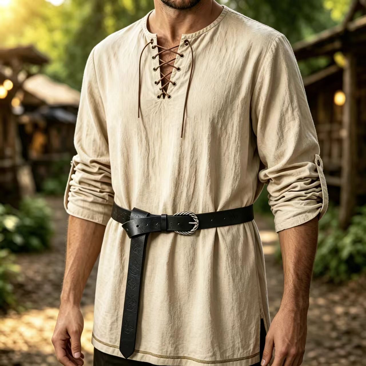 Mittelalterliches Herrenhemd a – Summer Viking Clothing Bewertung und Preis