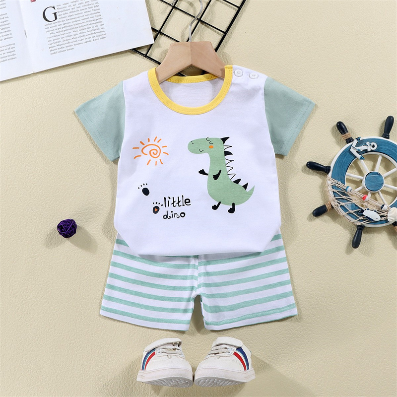 Baumwolle T-shirts + Shorts 2- – Summer Clothing Newborn Bewertung und Preis