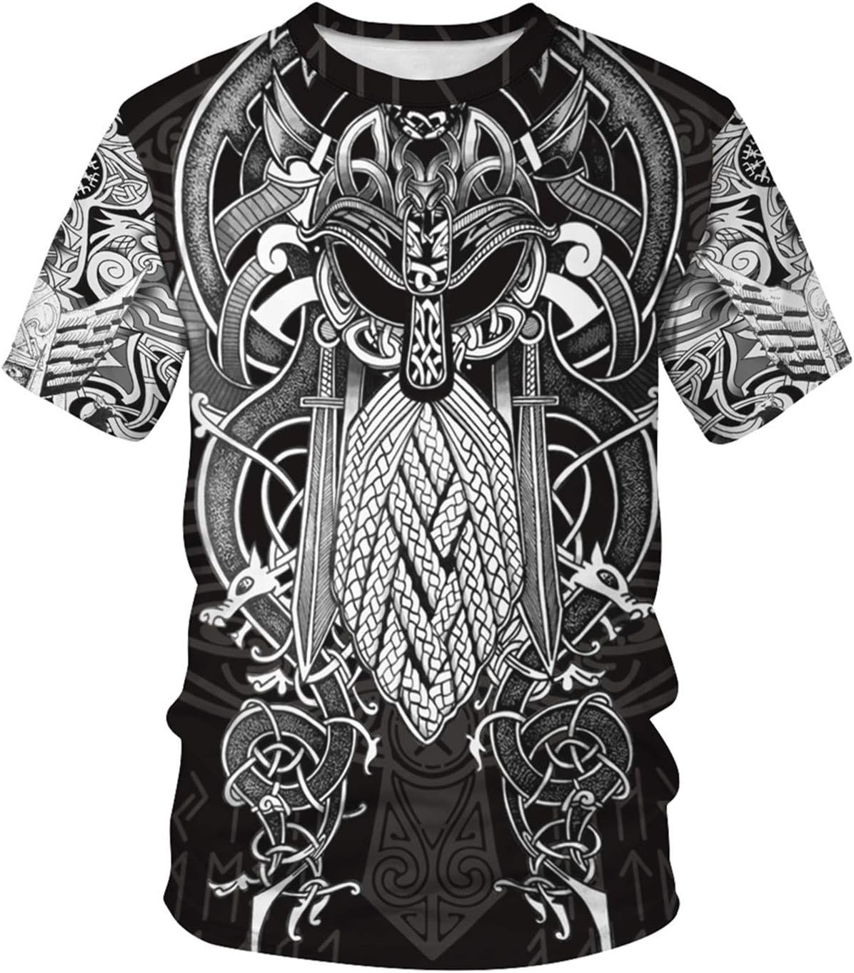 Herren Vikings T-Shirt Tops Ne – Summer Viking Clothing Bewertung und Preis