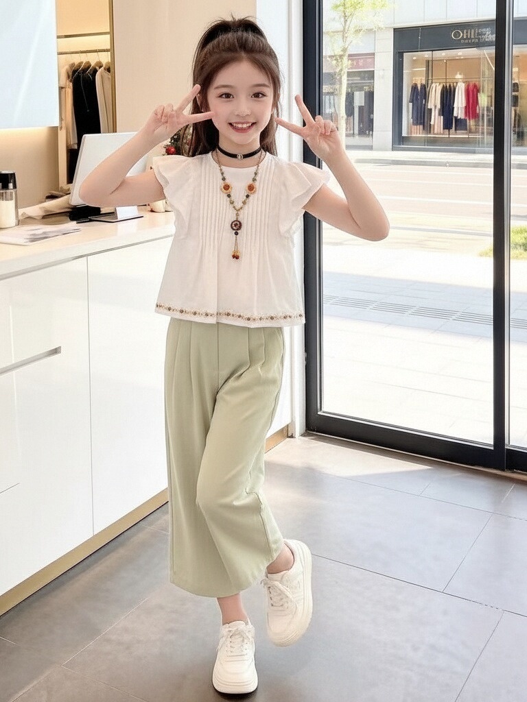 Mädchen Sommer Modisches Kurza – Summer Clothing Girls Bewertung und Preis