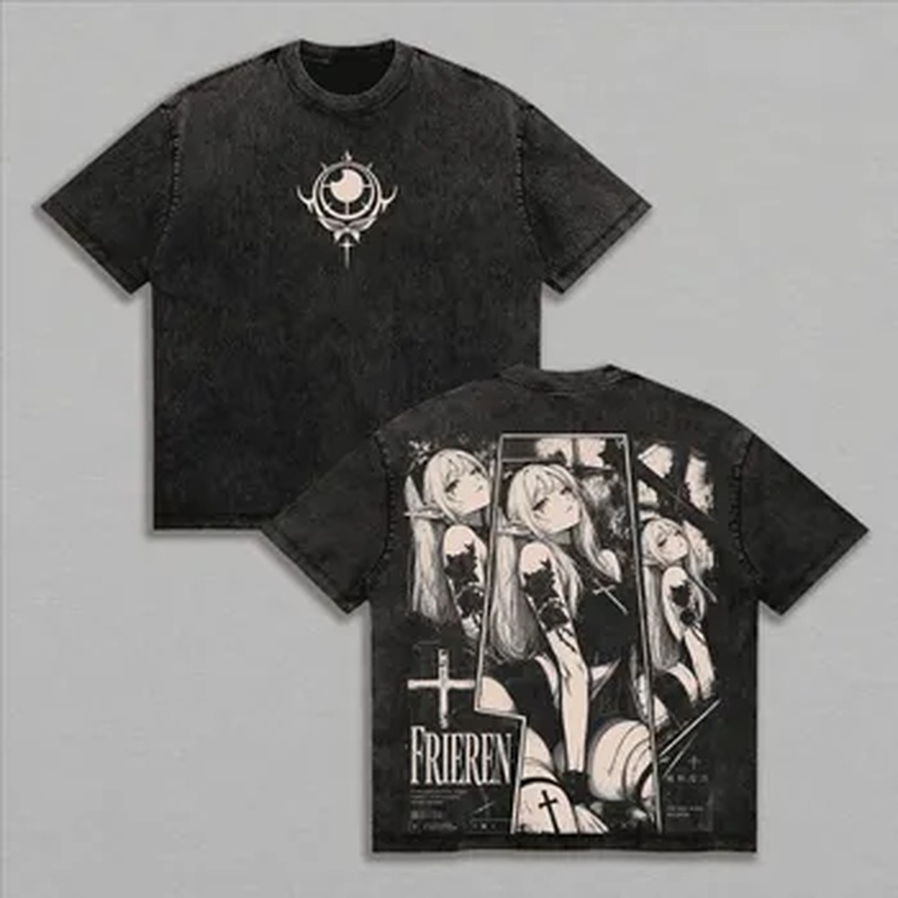 Mode Y2k Frieren T-Shirt Manga – Summer Clothing Italy Bewertung und Preis