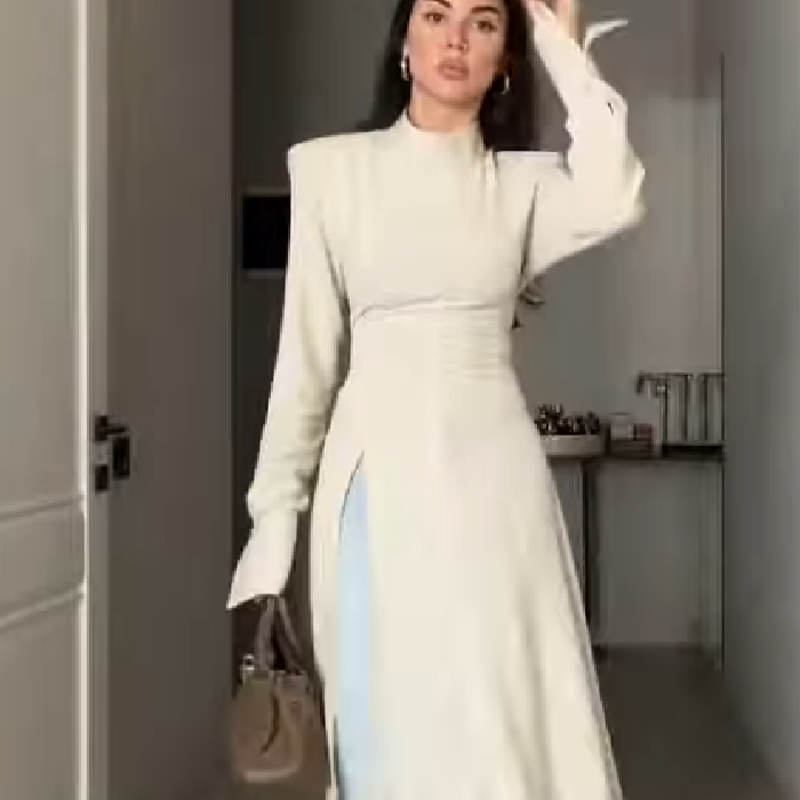 Elegantes Damenkleid mit Hohem – Summer Clothing For Older Women Bewertung und Preis