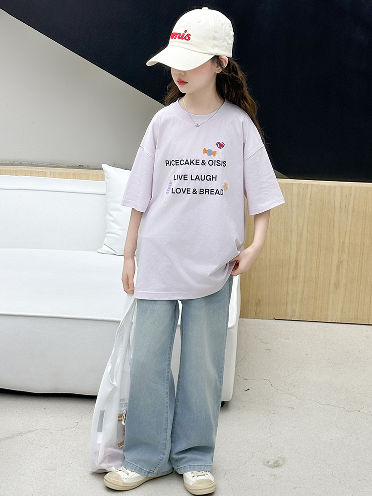 Mädchen Sommer Kurzarm-T-Shirt – Summer Clothing Girls Bewertung und Preis