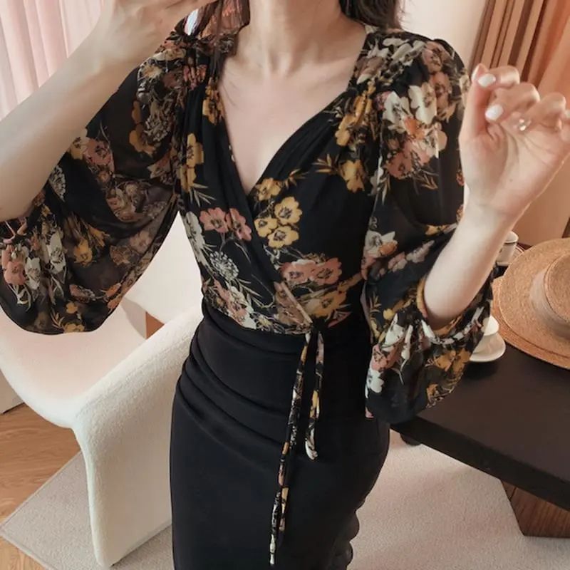 Japan Stil Vintage Floral Blus – Crop Blouse Linen Bewertung und Preis