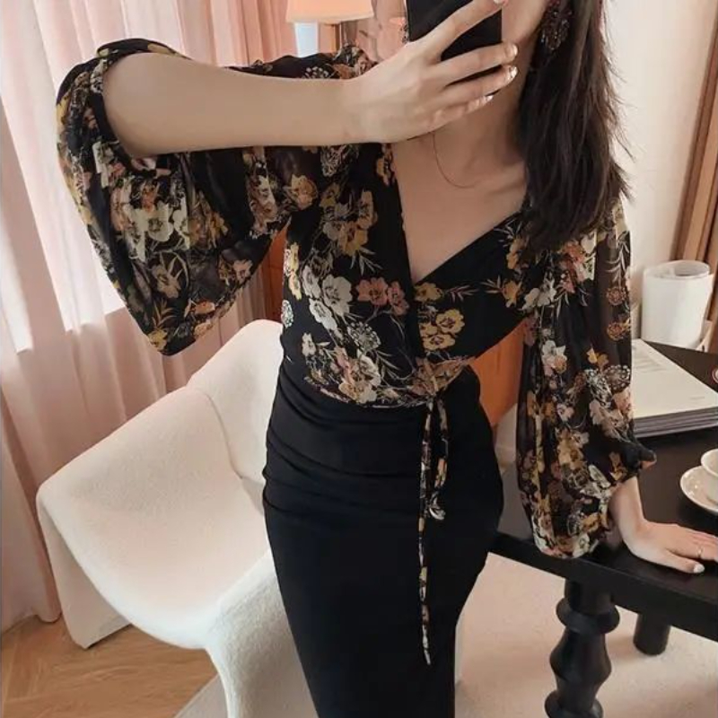 Japan Stil Vintage Floral Blus – Crop Blouse Linen Bewertung und Preis