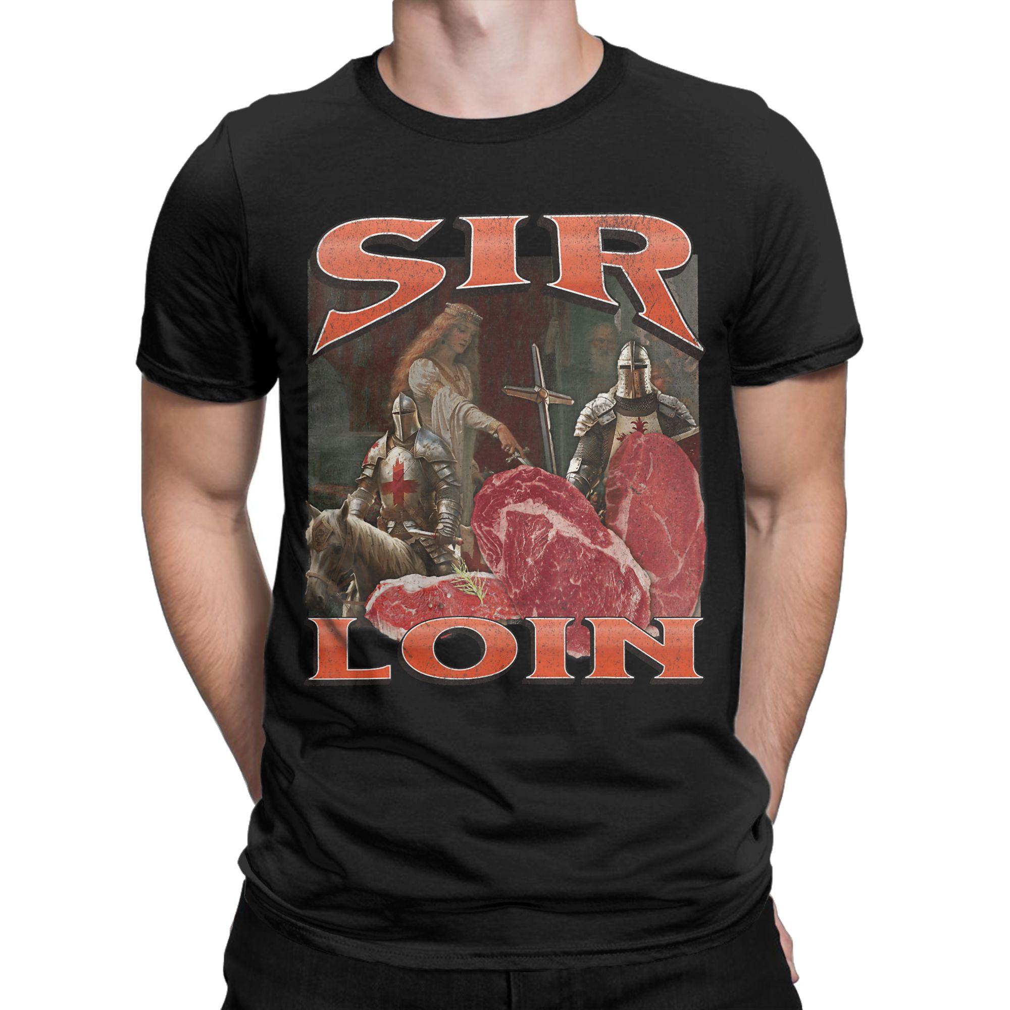 Herren-T-Shirts mit Sir Loin O – Summer Knights Clothing Bewertung und Preis