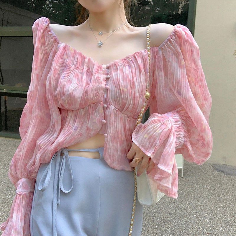 Sexy Kawaii Süße Square Neck P – Crop Blouse Linen Bewertung und Preis