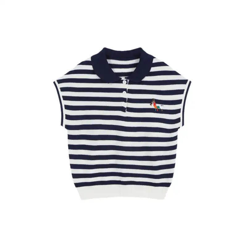 Damenmode Gestreiftes Strick-T – Summer Clothing Drop Bewertung und Preis
