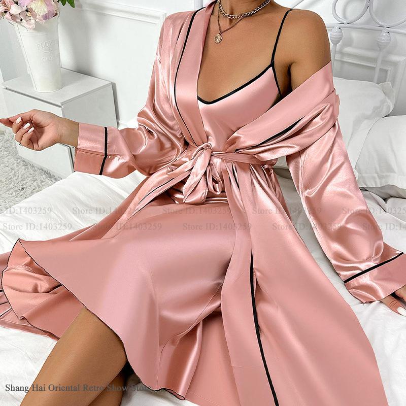 Sexy Lange Twinset Robe Set Ch – Summer Nights Clothing Bewertung und Preis