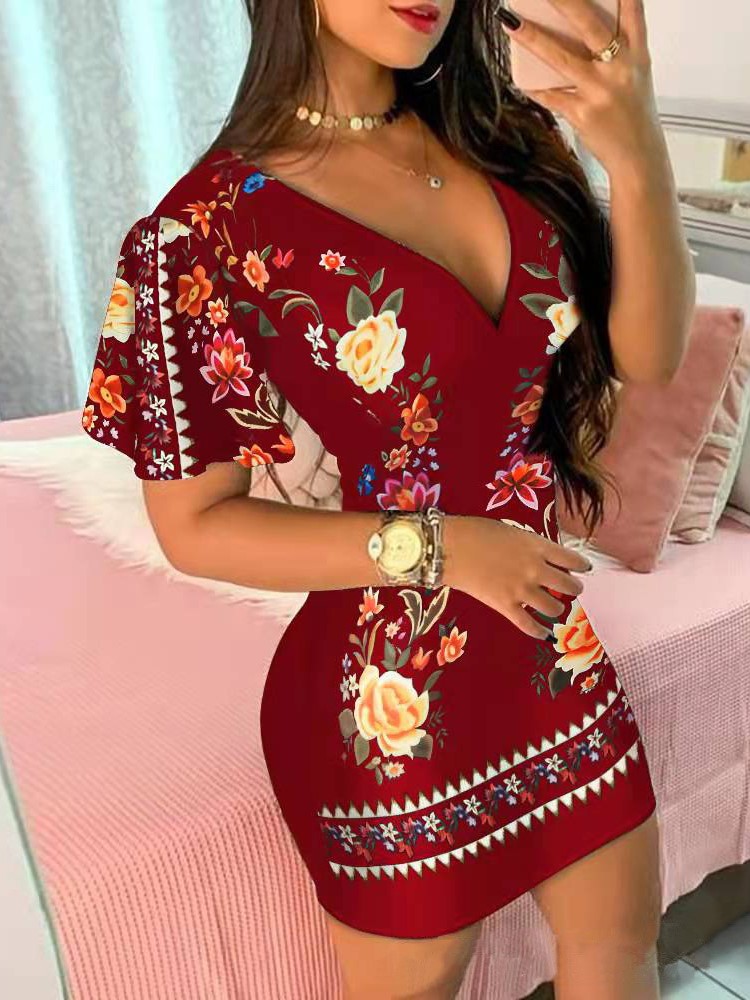 Sommer Elegante Blumen Druck B – Summer Clothing Zara Bewertung und Preis