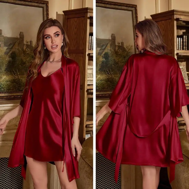 2PC Robe Anzug Frauen Rayon Ba – Summer Nights Clothing Bewertung und Preis