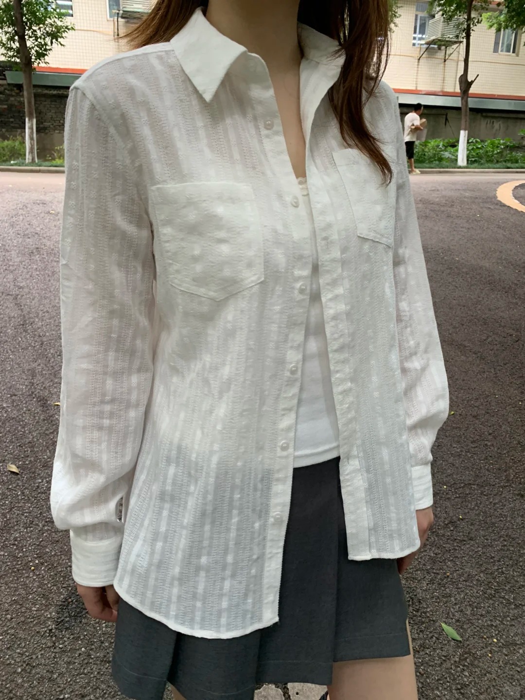 Leinen-Baumwoll-Bluse mit Krag – Crop Blouse Linen Bewertung und Preis