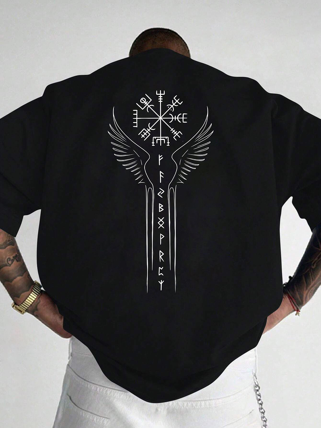 Wikinger-Rune-Kompass-Print au – Summer Viking Clothing Bewertung und Preis
