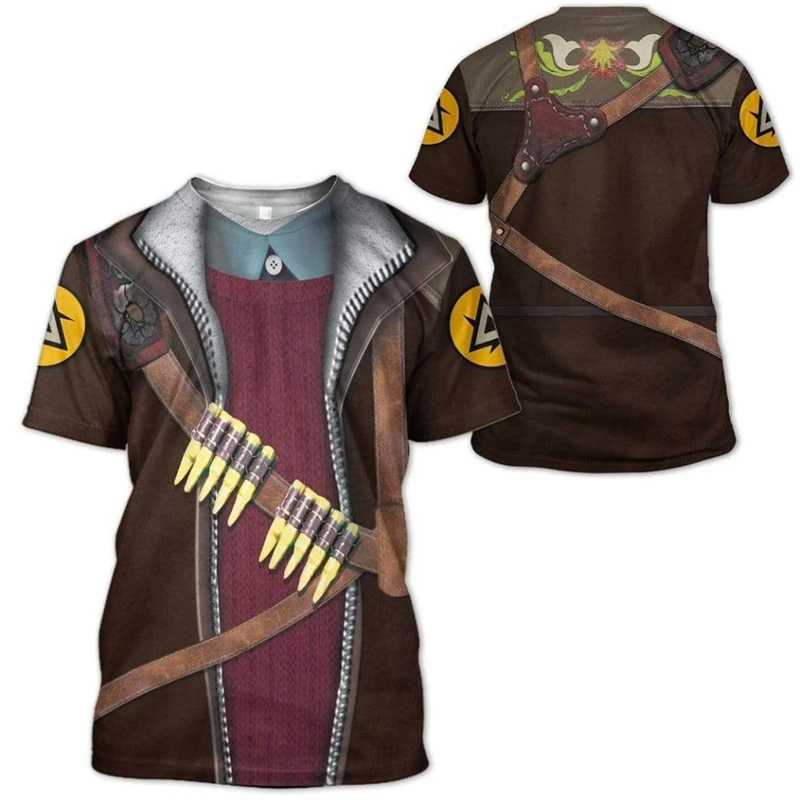 T-Shirt mit mittelalterlichem  – Summer Knights Clothing Bewertung und Preis