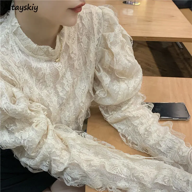 Vintage Blusen Frauen Französi – Crop Blouse Linen Bewertung und Preis