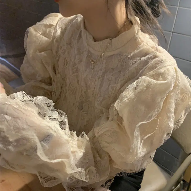 Vintage Blusen Frauen Französi – Crop Blouse Linen Bewertung und Preis